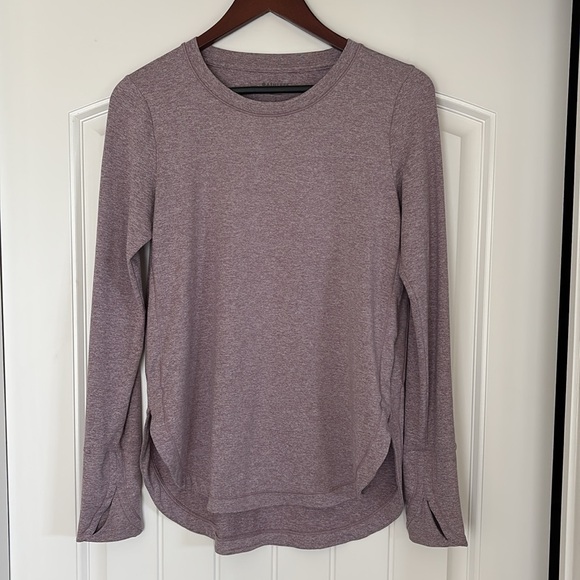 Athleta Tops - Athleta Uptempo Top Long Sleeve Heather Purple Women’s Small Active Performance